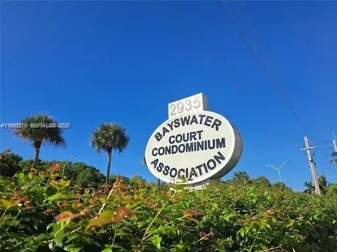 a view of a sign of a garden
