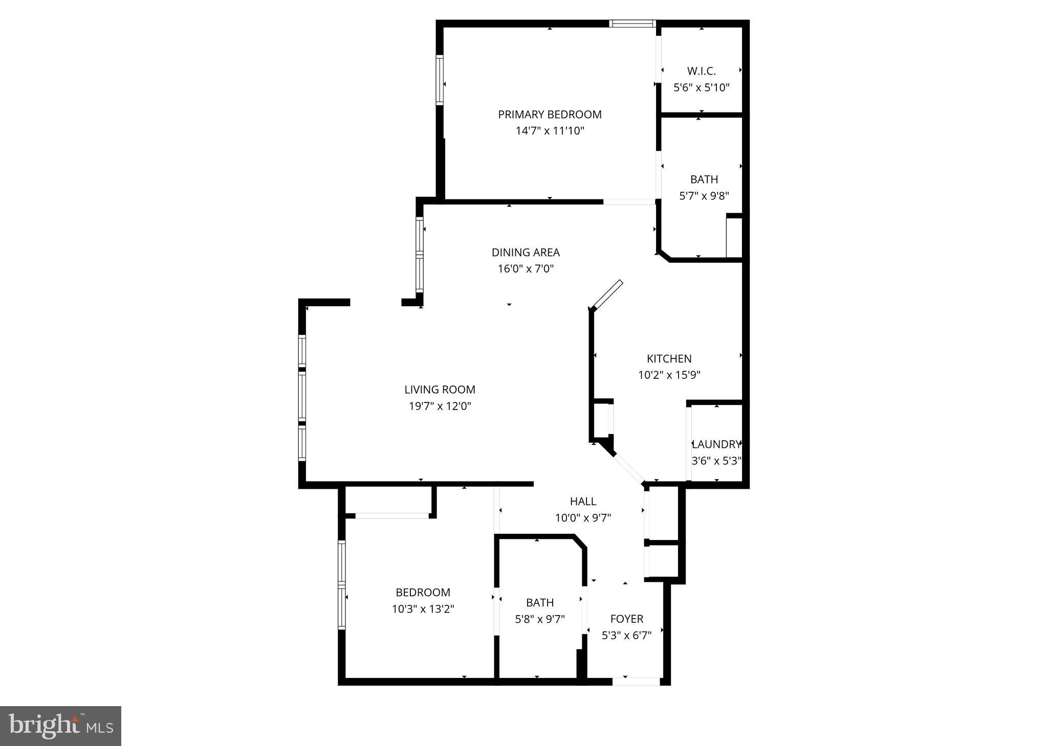 9 Brook Farm Court, Unit 9G Perry Hall, MD 21128 - Photo 32 of 33 a picture of a floor plan
