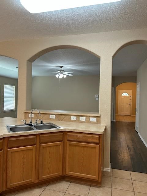 3618 Primrose Trace Lane Spring, TX 77389 - Photo 14 of 23 Kitchen Overlooks Large Den with New Wood Floors