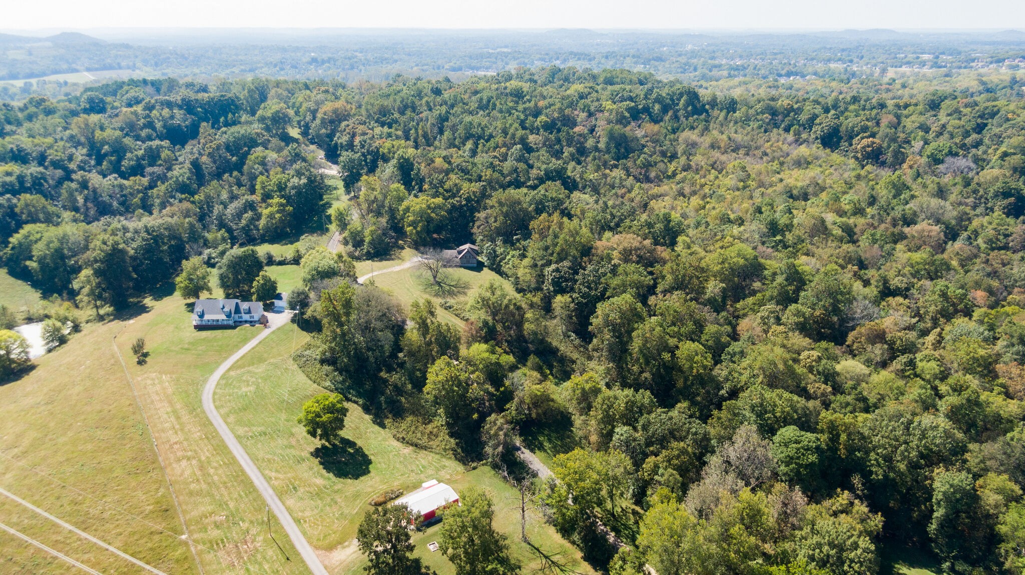 1549 Center Star Road Columbia, TN 38401 - Photo 45 of 50 an aerial view of residential house with outdoor space and trees all around