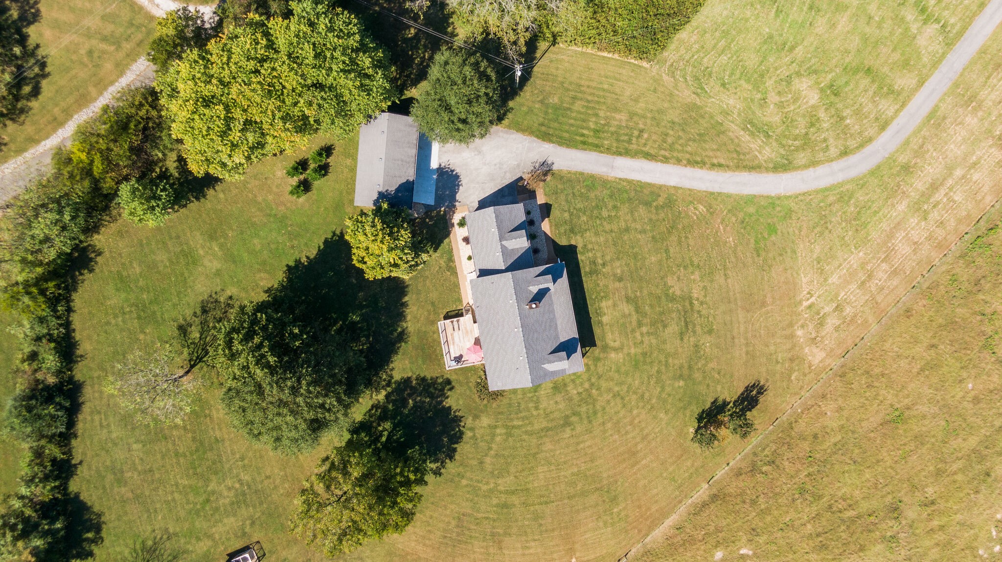 1549 Center Star Road Columbia, TN 38401 - Photo 47 of 50 an aerial view of residential house with swimming pool and garden
