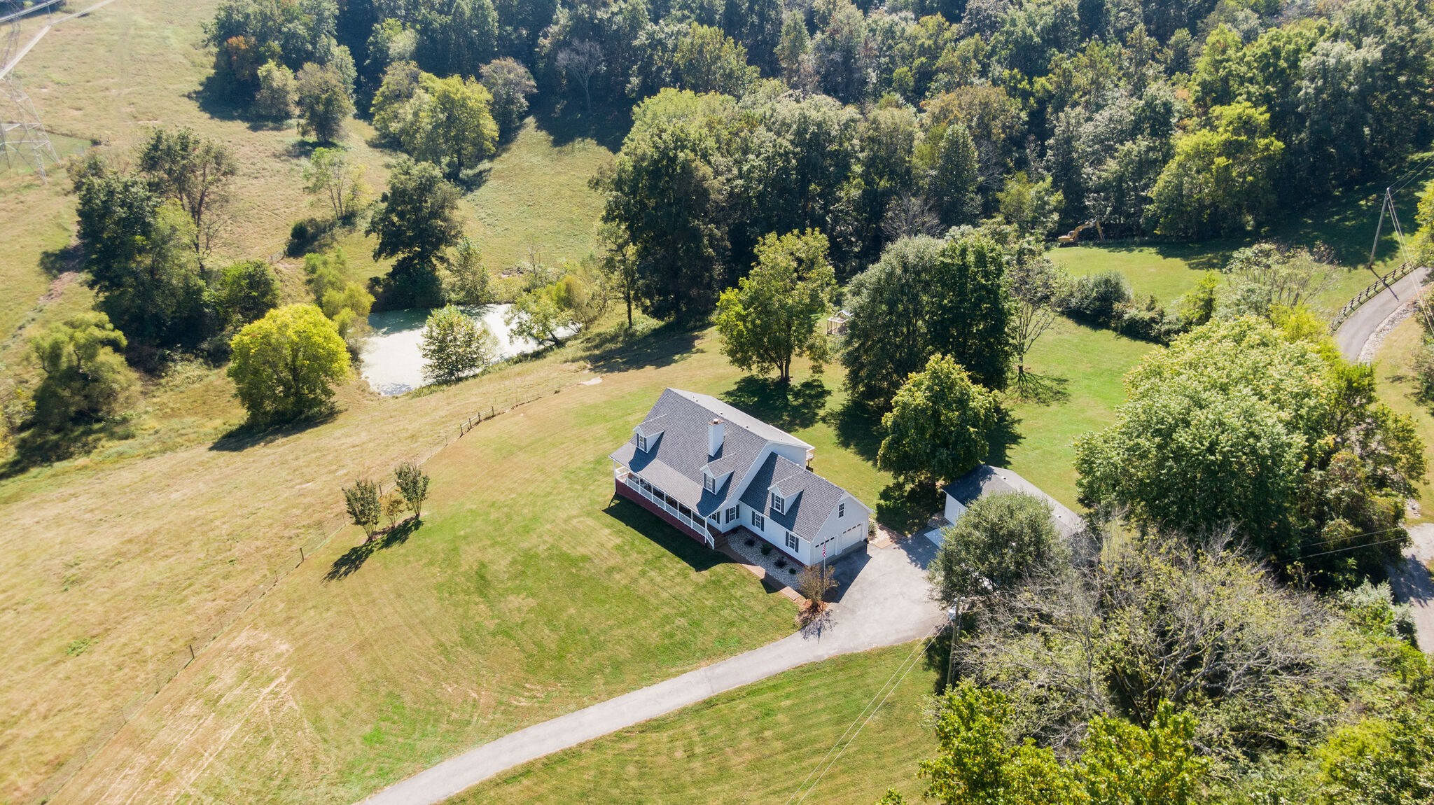 1549 Center Star Road Columbia, TN 38401 - Photo 49 of 50 an aerial view of a house with a yard and lake view