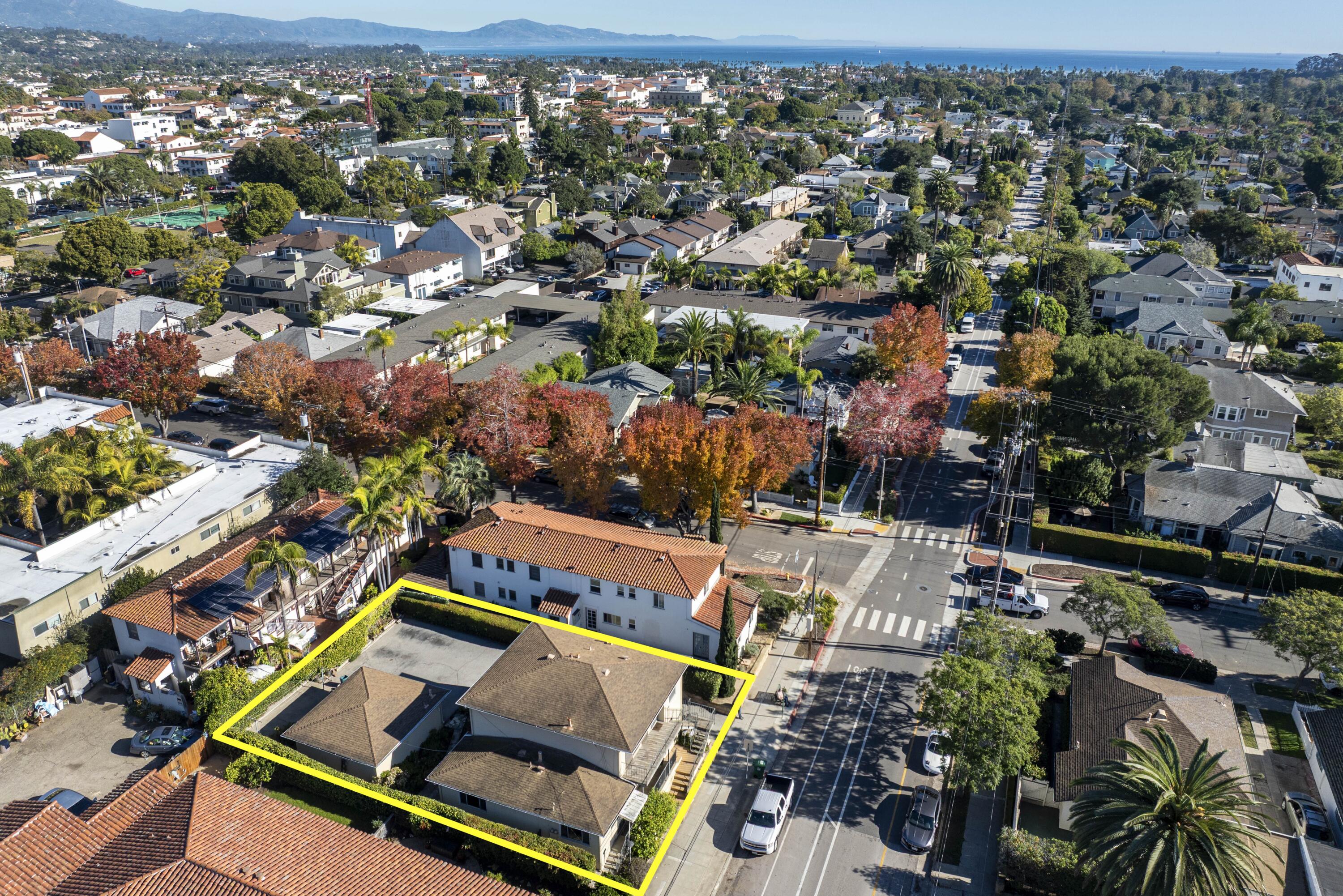 1308 Bath Street Santa Barbara, CA 93101 - Photo 18 of 19 an aerial view of house with yard
