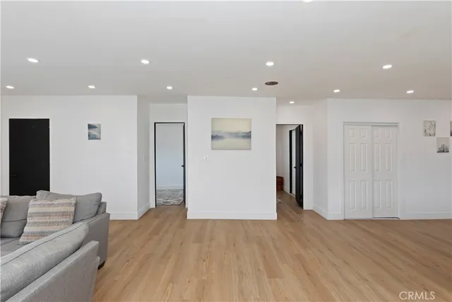 a view of livingroom with furniture and wooden floor