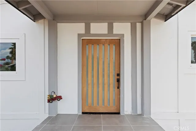 a view of a front door of the house