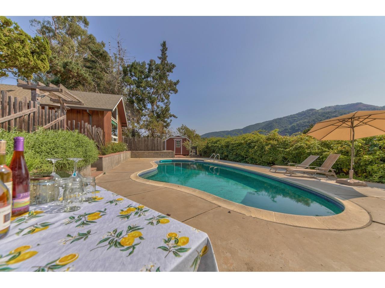 308 West Carmel Valley Road Carmel Valley, CA 93924 - Photo 36 of 49 a view of swimming pool with a yard