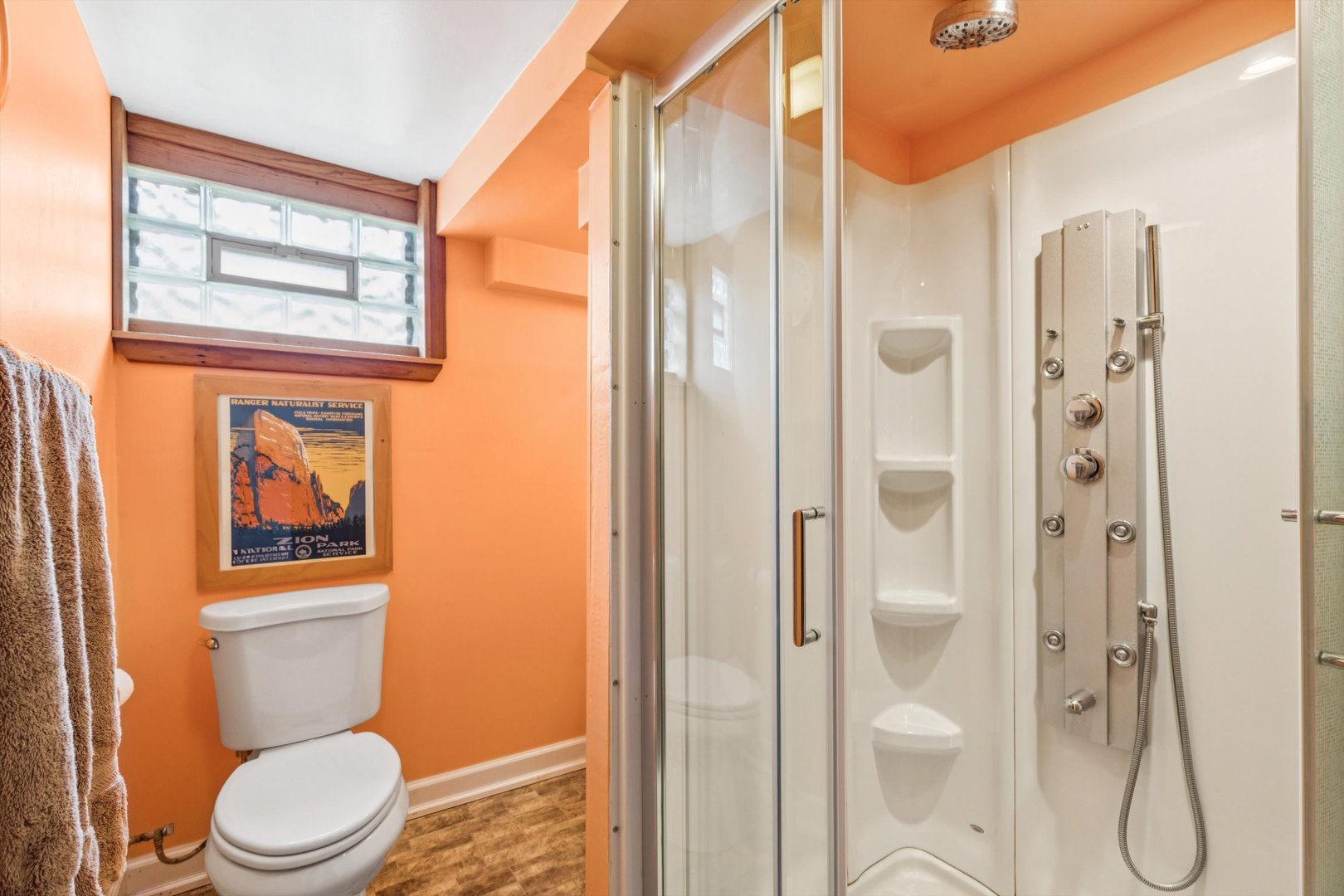 1818 23rd Street Rock Island, IL 61201 - Photo 40 of 55 a bathroom with a toilet shower vanity and a sink