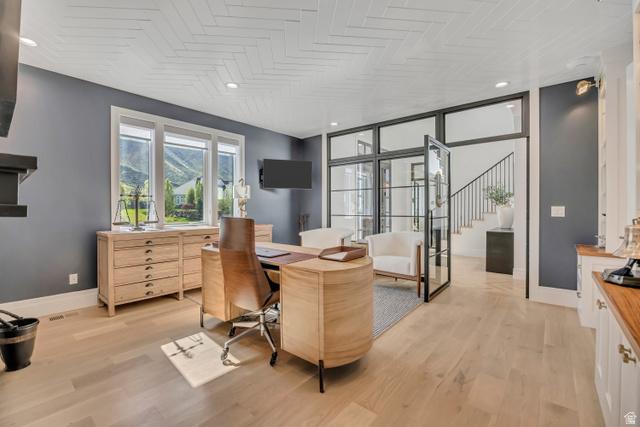 1720 Hillcrest Circle Mapleton, UT 84664 - Photo 37 of 116 Office featuring light wood-type flooring and baseboards