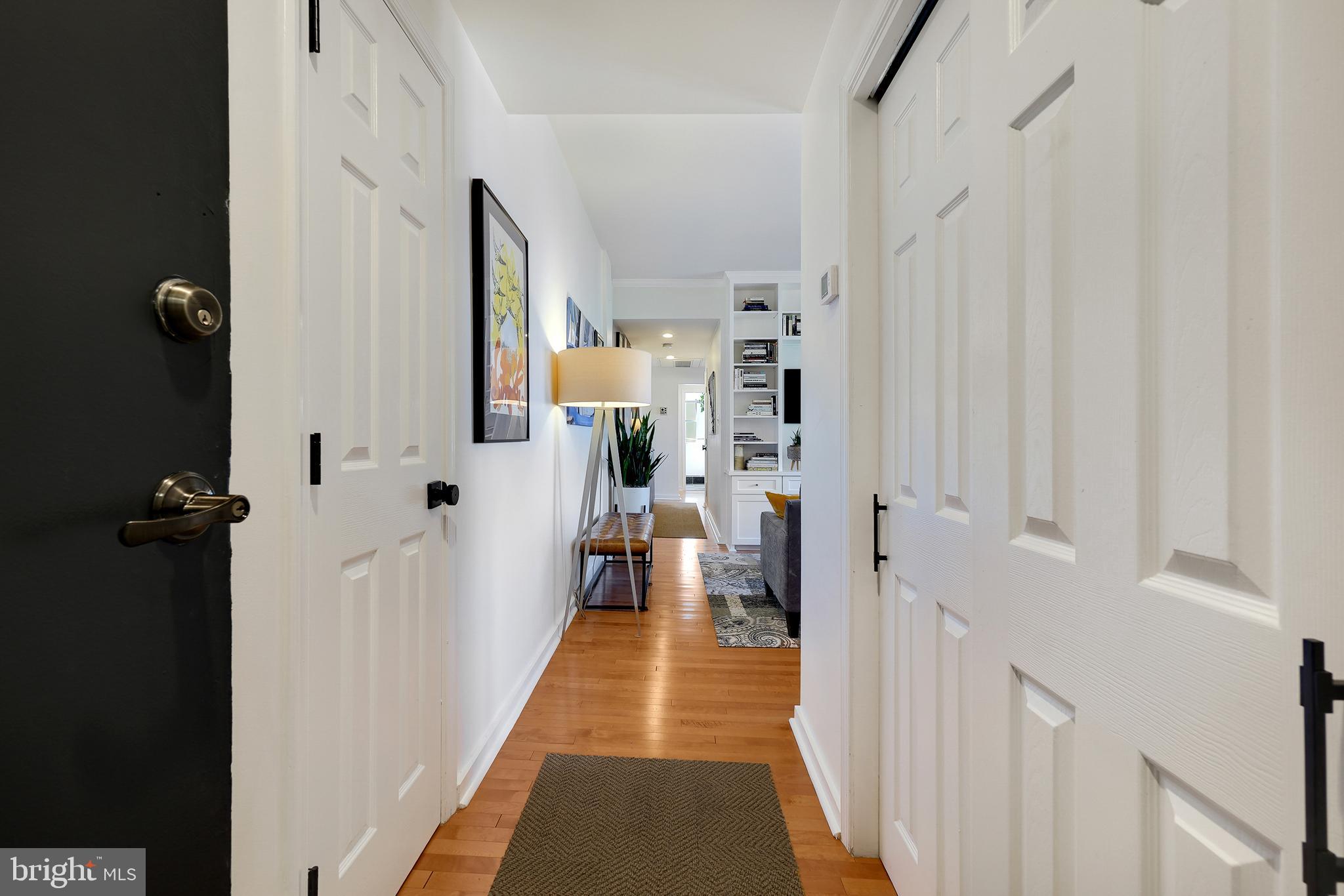 1669 Columbia Road Northwest, Unit 411 Washington, DC 20009 - Photo 8 of 53 View from the front door- bath to the left