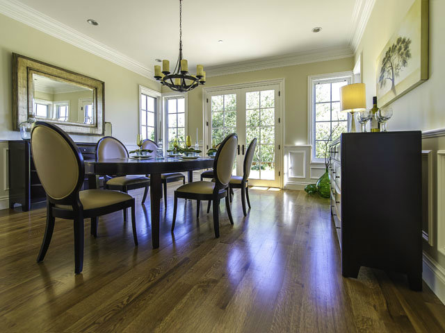 40 Bates Road Hillsborough, CA 94010 - Photo 6 of 17 a view of a dining room with furniture window and wooden floor