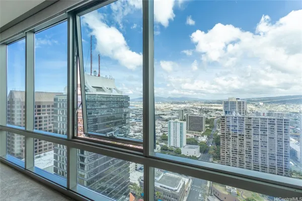 a view of sky from window