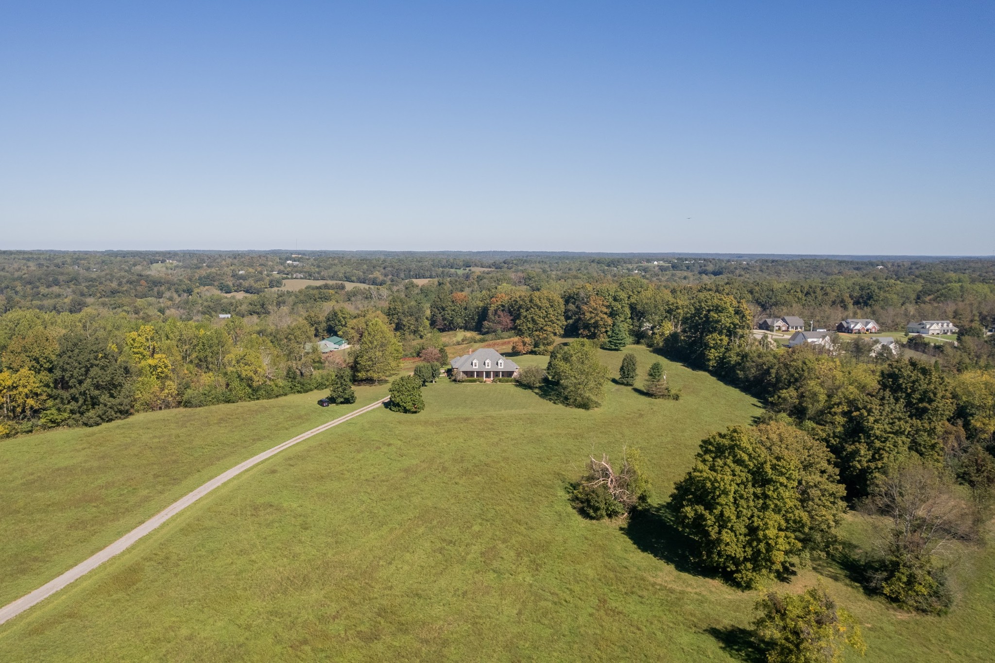 314 Fairview Road Dickson, TN 37055 - Photo 16 of 34 an aerial view of a houses with a yard