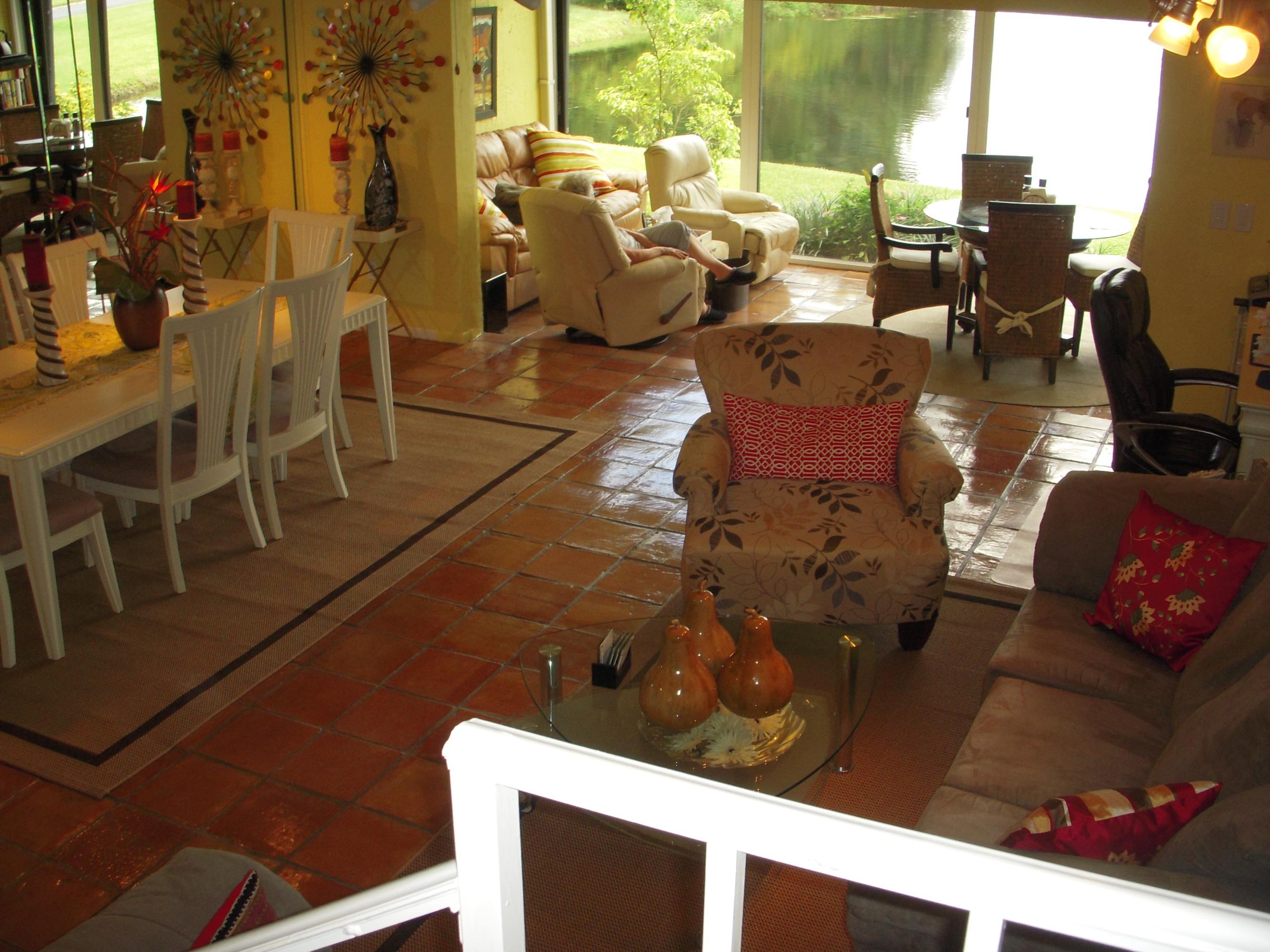 8460 Casa Del Lago, Unit 25F Boca Raton, FL 33433 - Photo 14 of 24 LR/DR/Patio from stairway