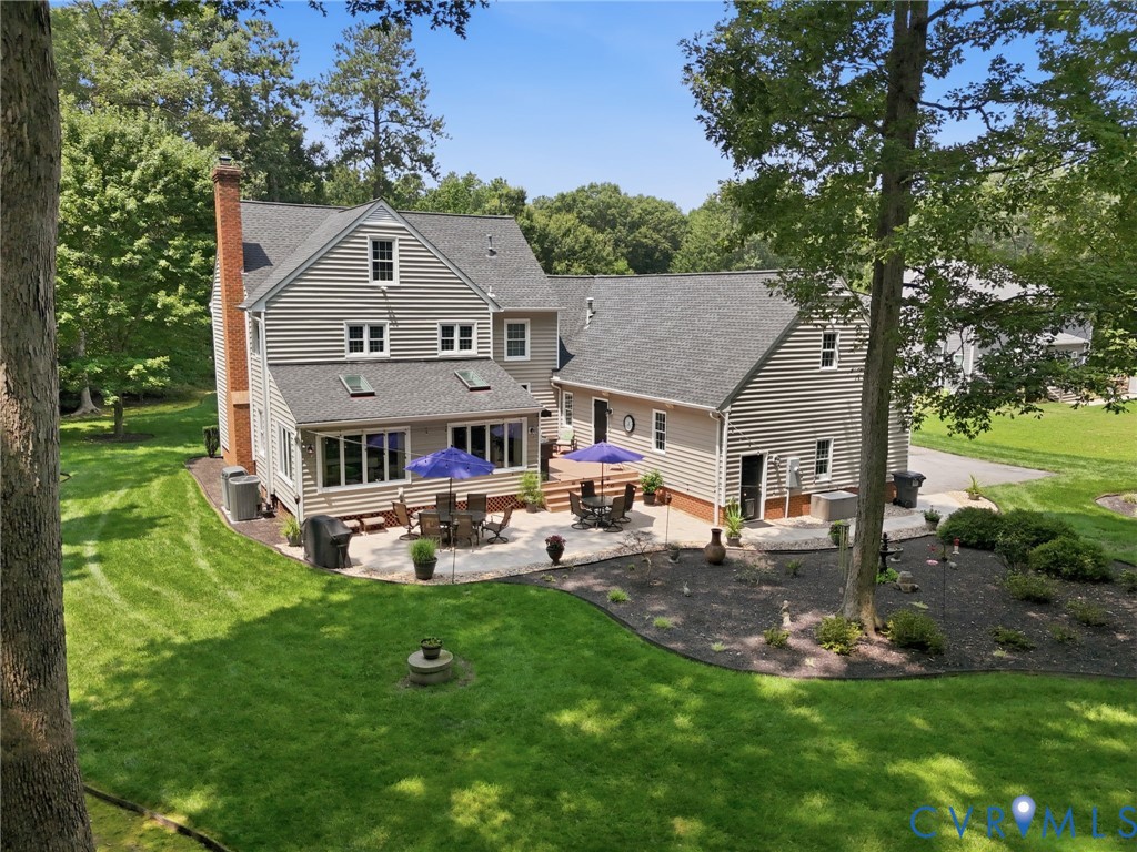 14019 Princess Mary Road Chesterfield, VA 23838 - Photo 52 of 61 Multi-level outdoor patio with natural stone paver