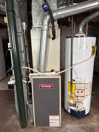 a view of water heater room