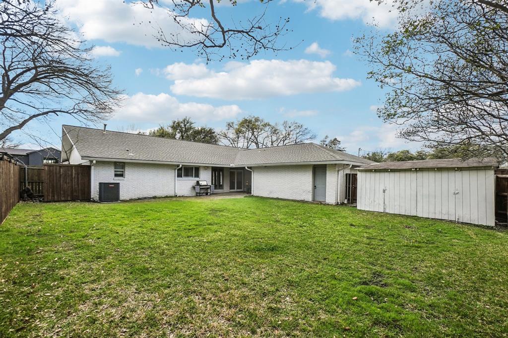 3237 Timberview Road Dallas, TX 75229 - Photo 24 of 30 Spacious yard with detached storage shed