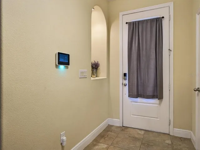 a view of a front door of a house