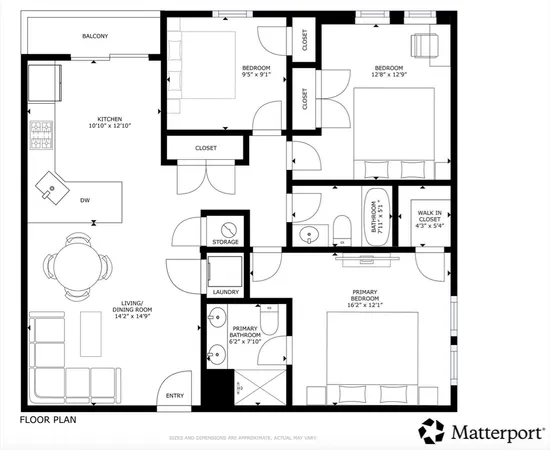 a view of a building with a street