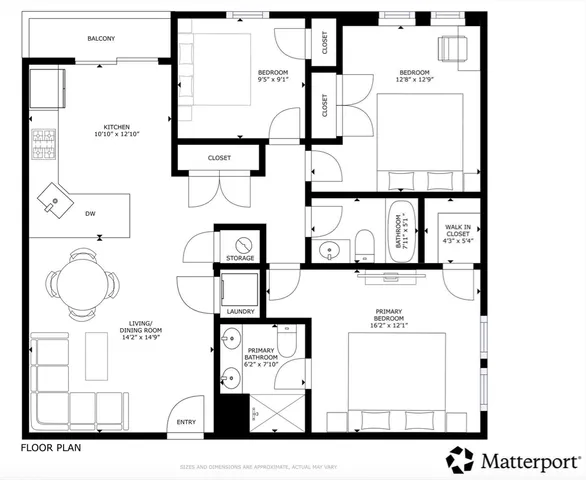 a view of a building with a street