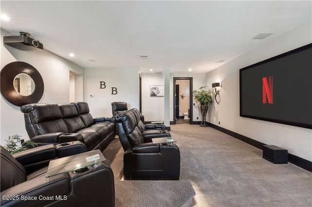 a car parked in a garage