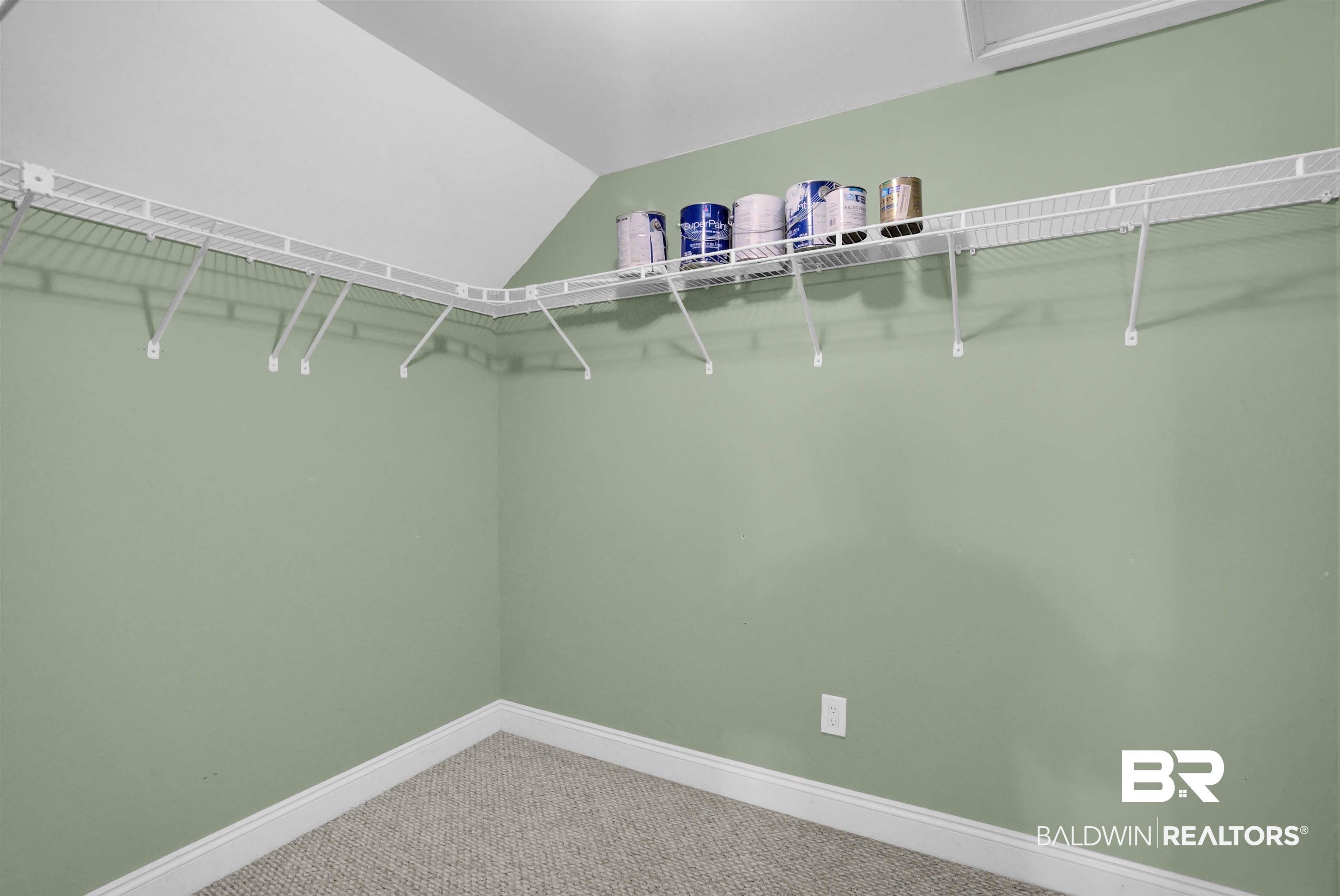 27688 Rigsby Road Daphne, AL 36526 - Photo 47 of 56 Walk in closet featuring vaulted ceiling and carpet