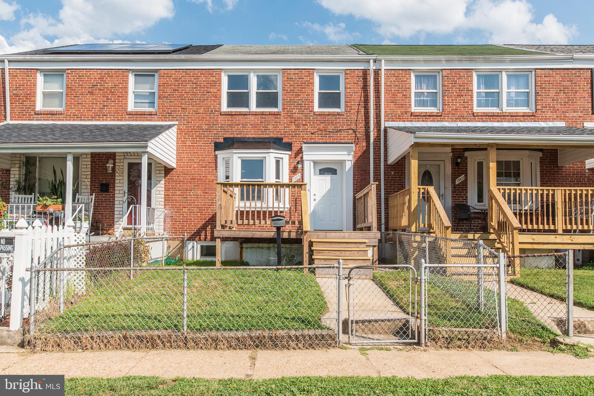 1905 Oxley Road Baltimore, MD 21222 - Photo 1 of 43 REMODELED Brick Front Townhome