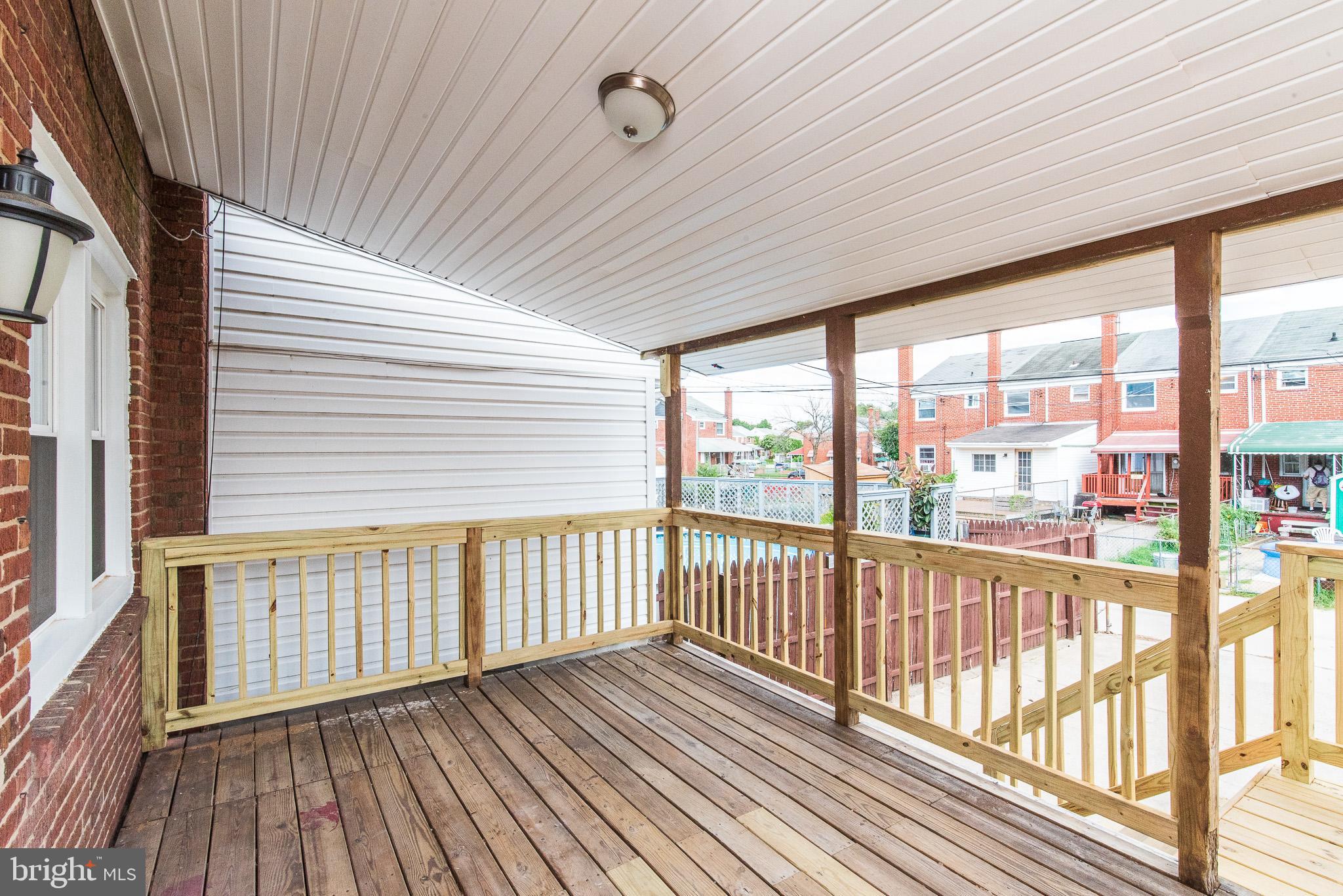 1905 Oxley Road Baltimore, MD 21222 - Photo 18 of 43 Covered Deck