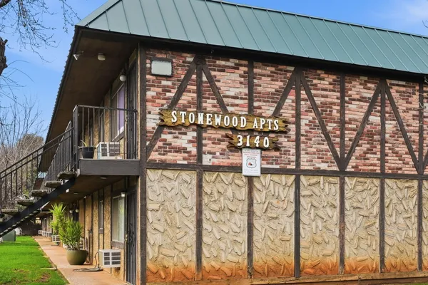 a close view of a brick wall