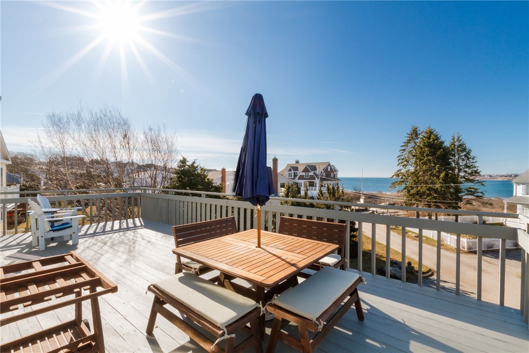 8 Dunes Road Narragansett, RI 02882 - Photo 14 of 39 Sliders off of dining area lead to ocean-facing deck