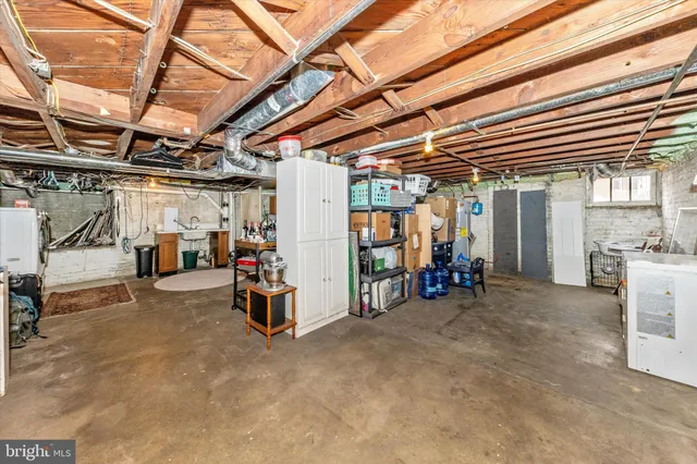 a view of storage and utility room