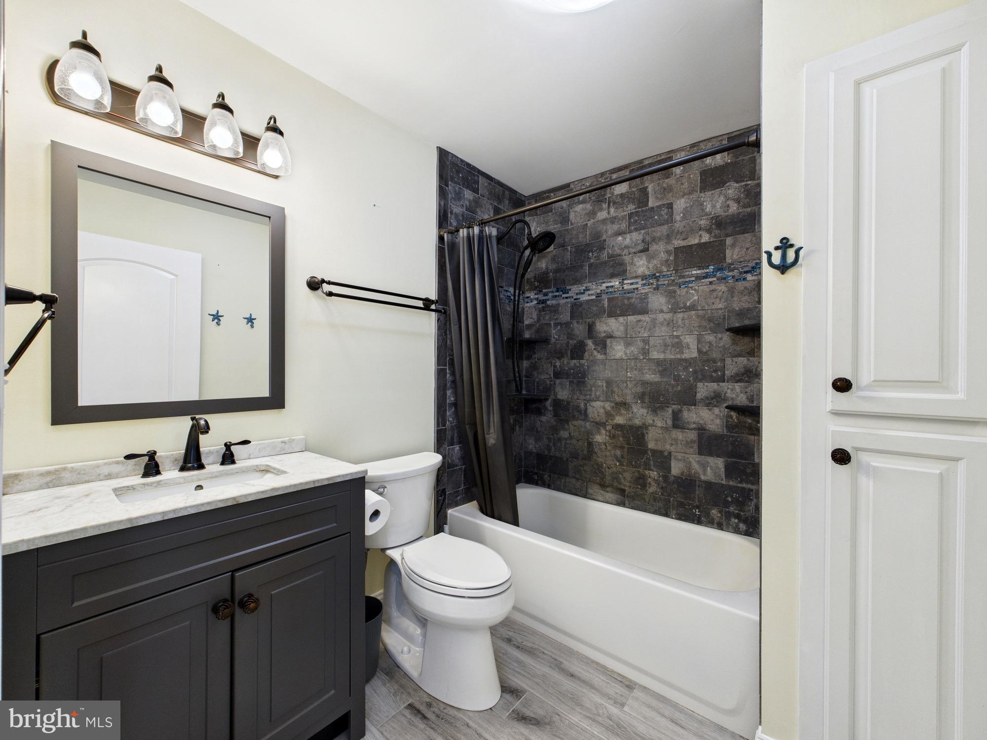 15551 Wharton Road Goldsboro, MD 21636 - Photo 31 of 80 a bathroom with a bathtub shower sink vanity and toilet
