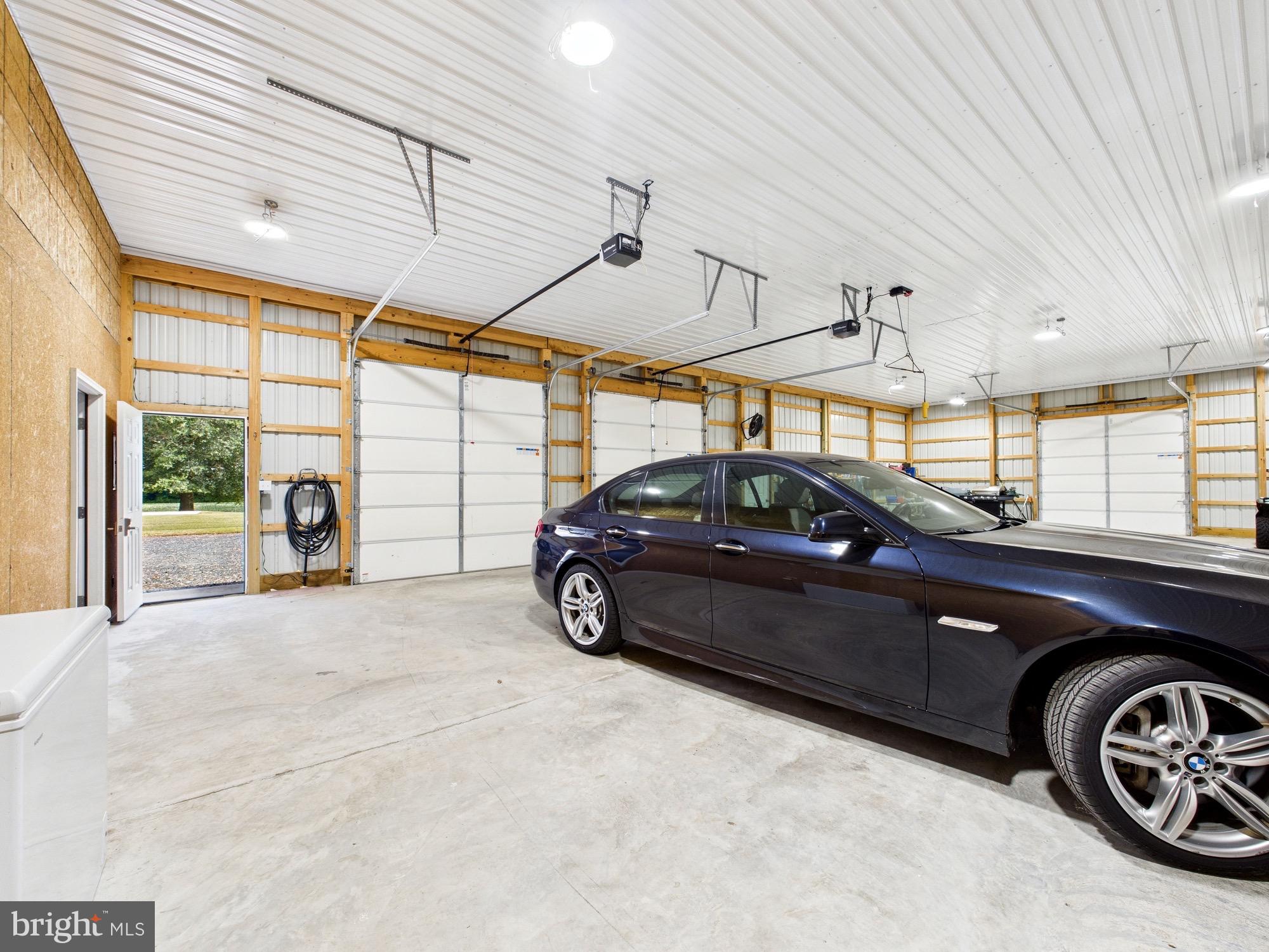 15551 Wharton Road Goldsboro, MD 21636 - Photo 51 of 80 Spacious garage with 3 Garage Doors