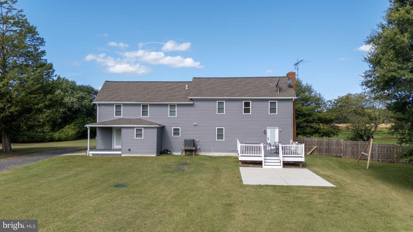15551 Wharton Road Goldsboro, MD 21636 - Photo 76 of 80 a view of a house with a patio and a yard
