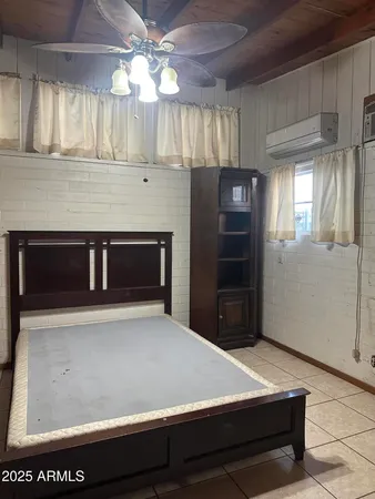 a room with stainless steel appliances