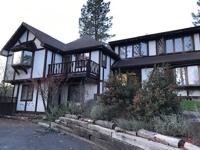 a front view of a house with balcony