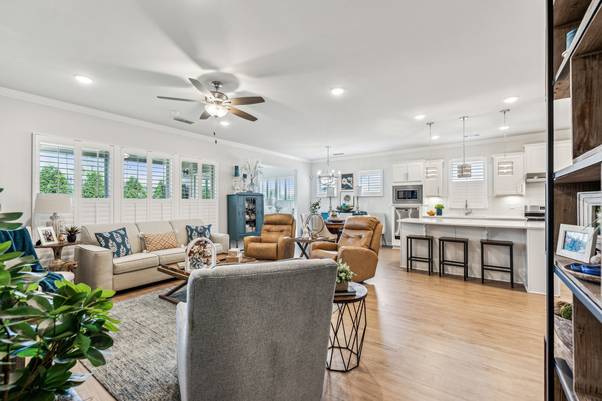 1062 Sumner Grove Spring Hill, TN 37174 - Photo 17 of 44 a living room with furniture kitchen view and a large window