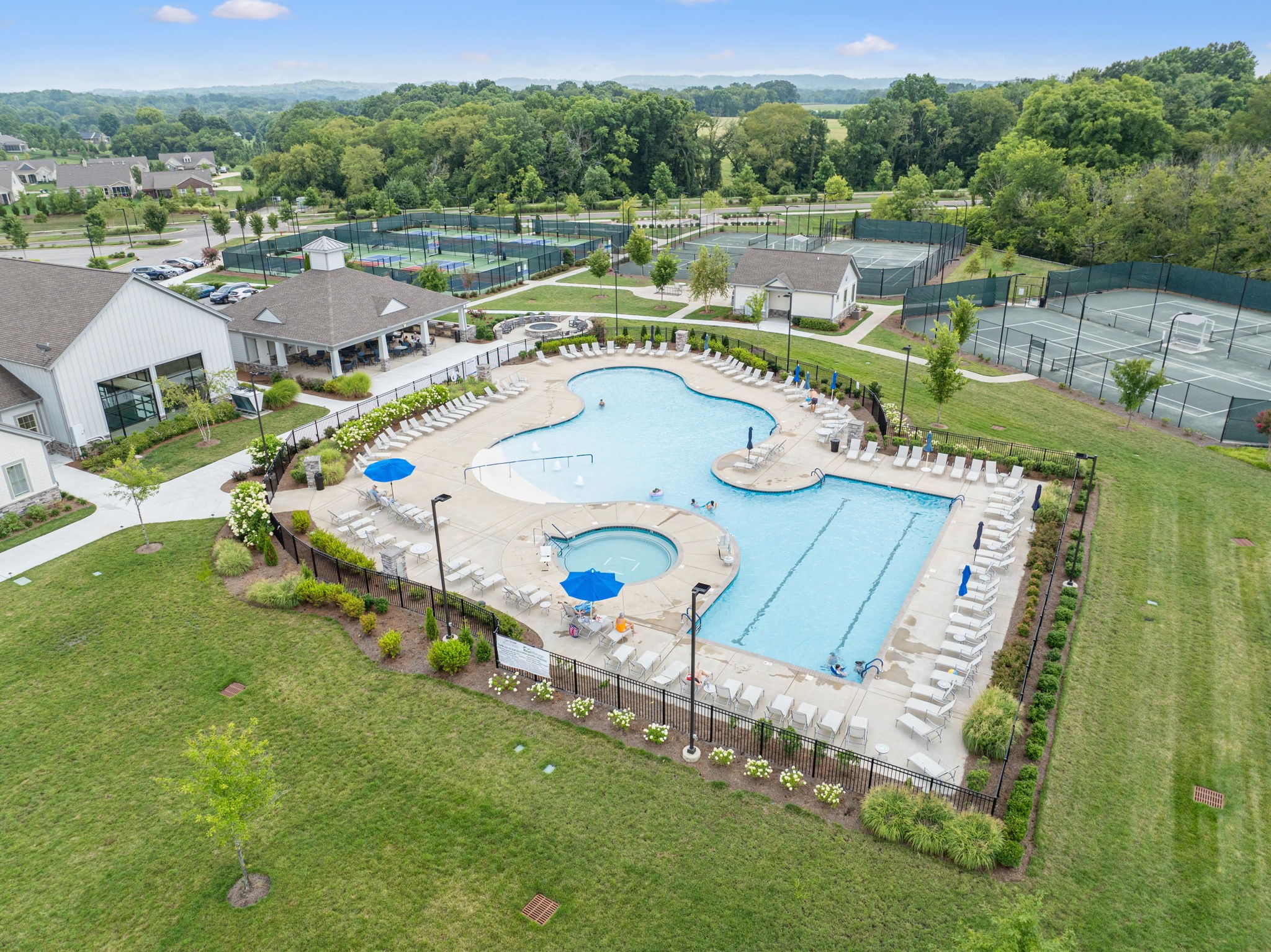 1062 Sumner Grove Spring Hill, TN 37174 - Photo 40 of 44 an aerial view of a house with outdoor space swimming pool