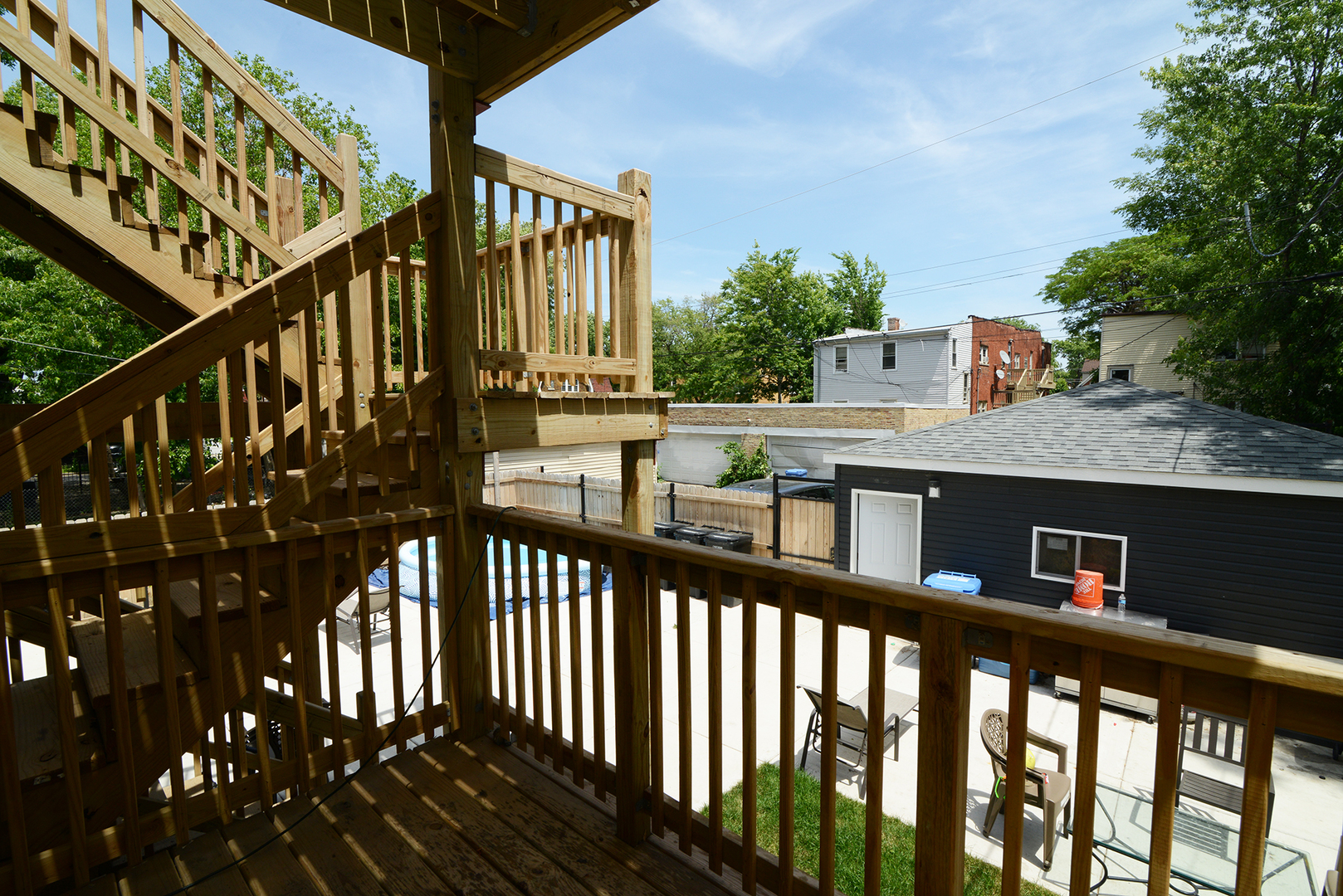 1051 North Springfield Avenue Chicago, IL 60651 - Photo 30 of 50 a view of a street from a balcony