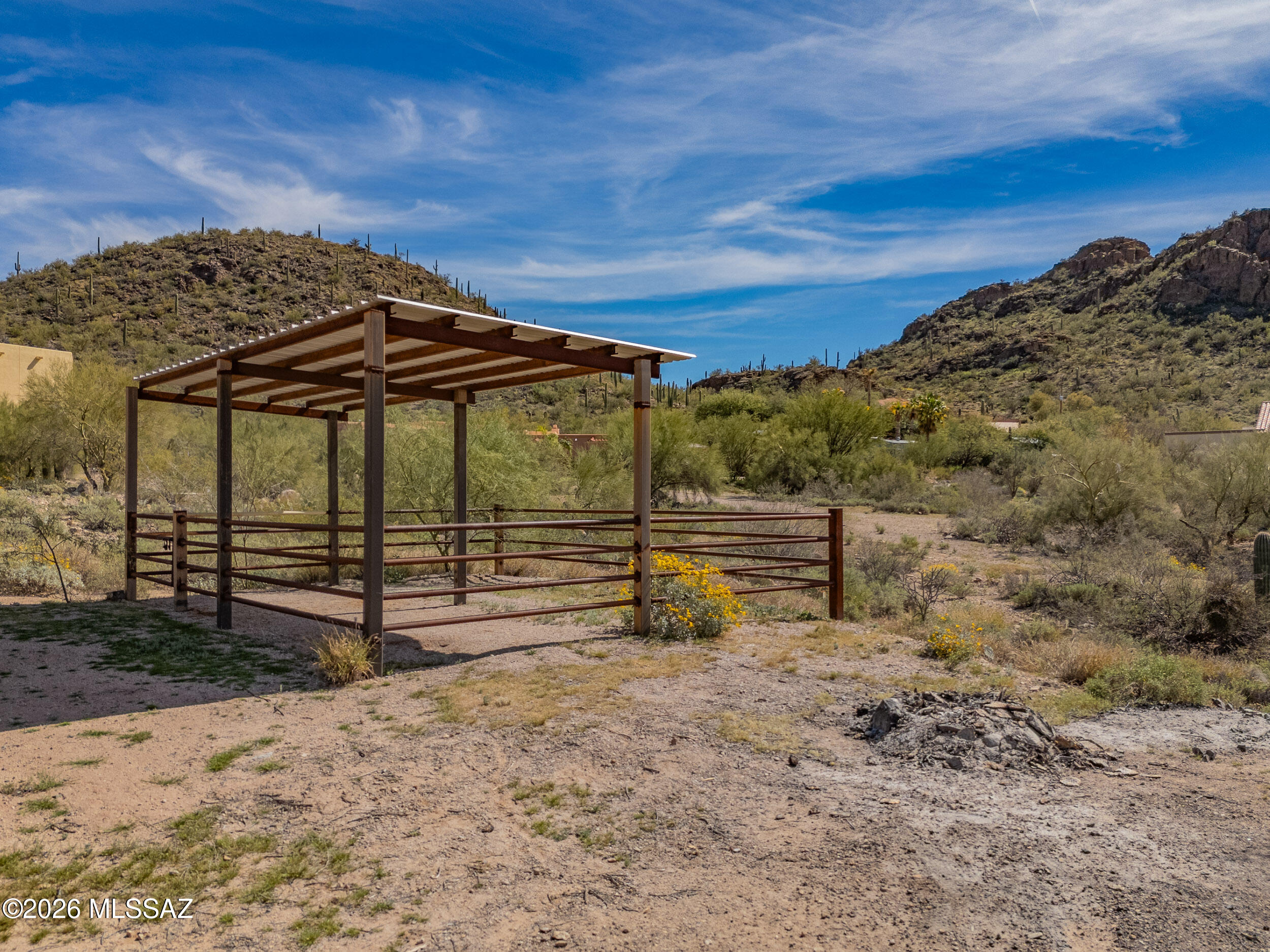 4155 West Coyote Ridge Trail Tucson, AZ 85746 - Photo 10 of 39 a view of a backyard
