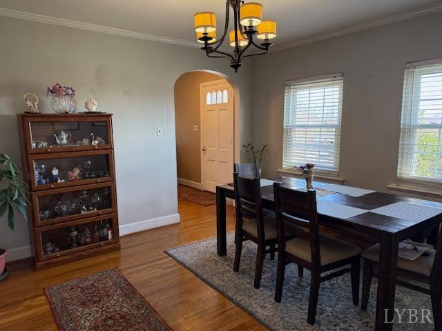 153 Ridge Street Madison Heights, VA 24572 - Photo 9 of 26 a view of a dining room with furniture and chandelier