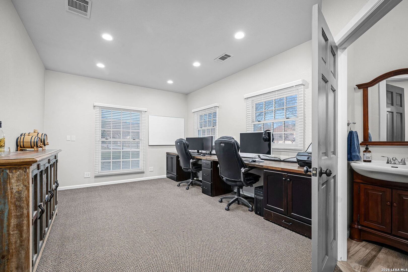 12700 Woman Hollering Road Schertz, TX 78154 - Photo 36 of 45 a view of workspace with furniture and window