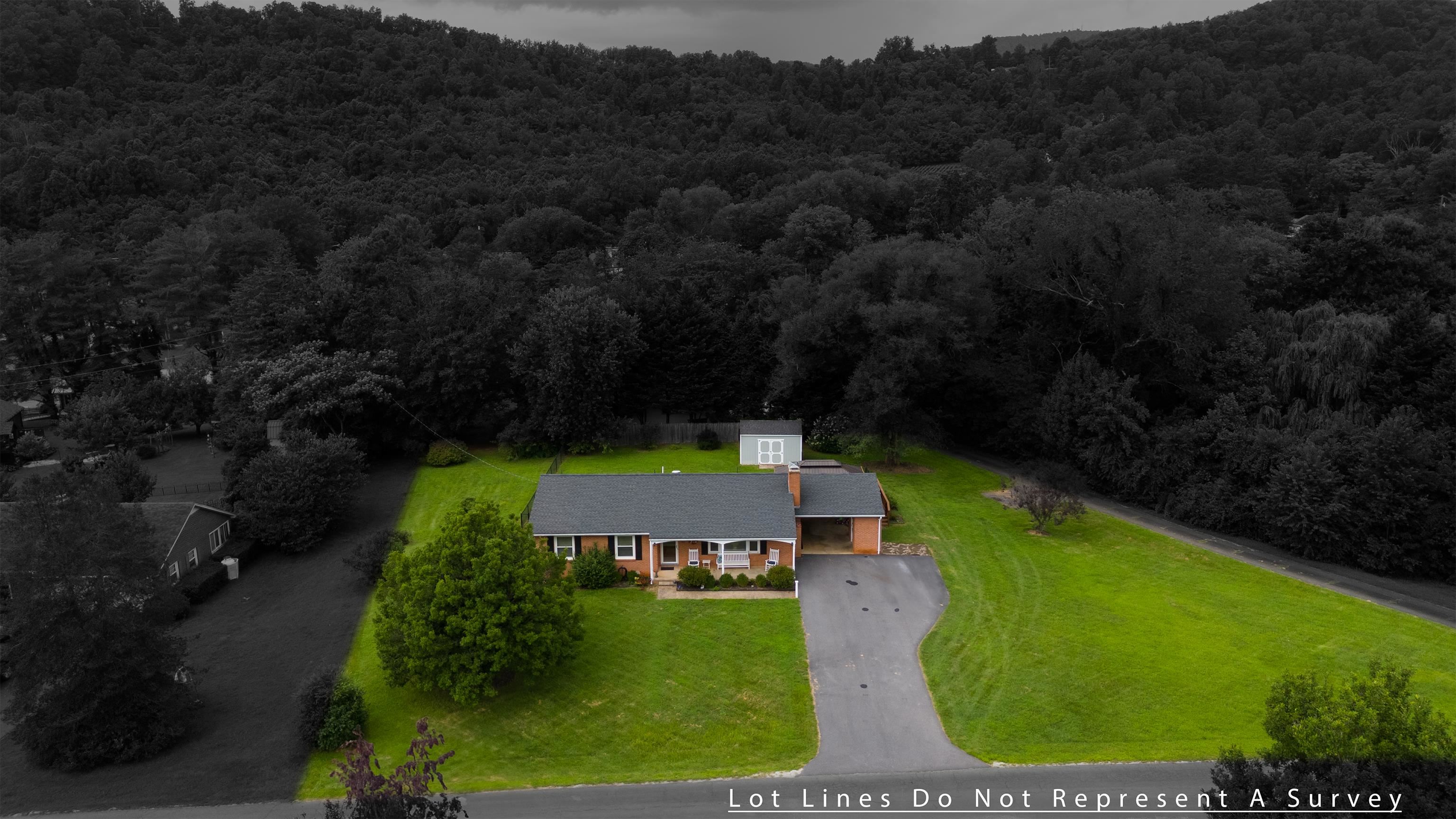 181 Ridge Street Lovingston, VA 22949 - Photo 50 of 56 an aerial view of a house