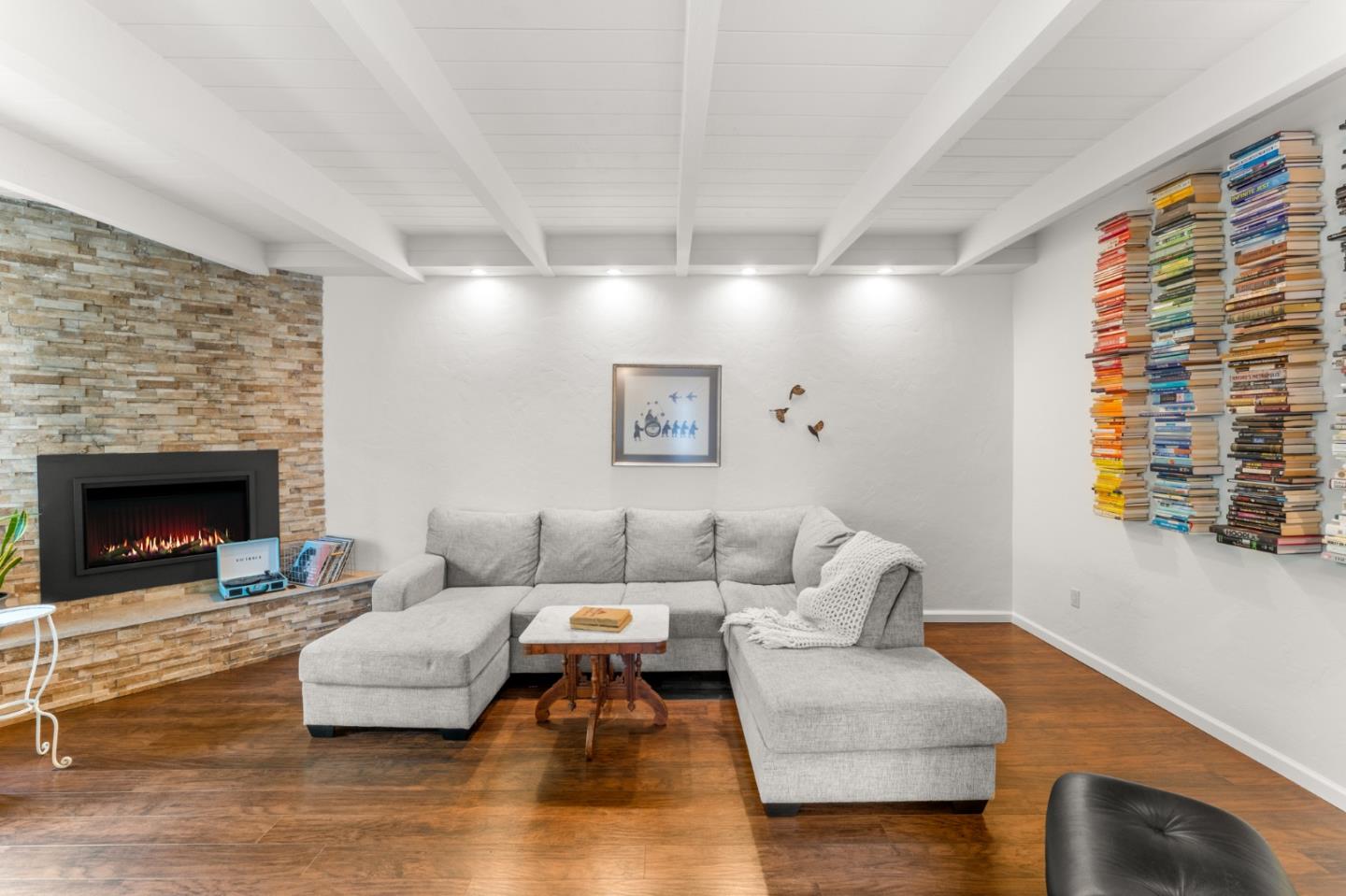 140 Baker Road Aptos, CA 95003 - Photo 7 of 62 a living room with furniture and a fireplace