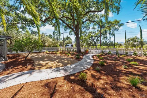 a view of street with houses