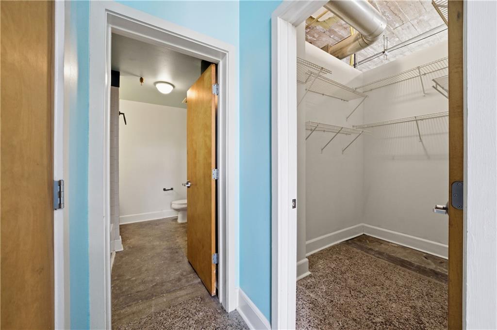 505 Whitehall Street Southwest, Unit 203 Atlanta, GA 30303 - Photo 17 of 36 a view of a bathroom from a corridor