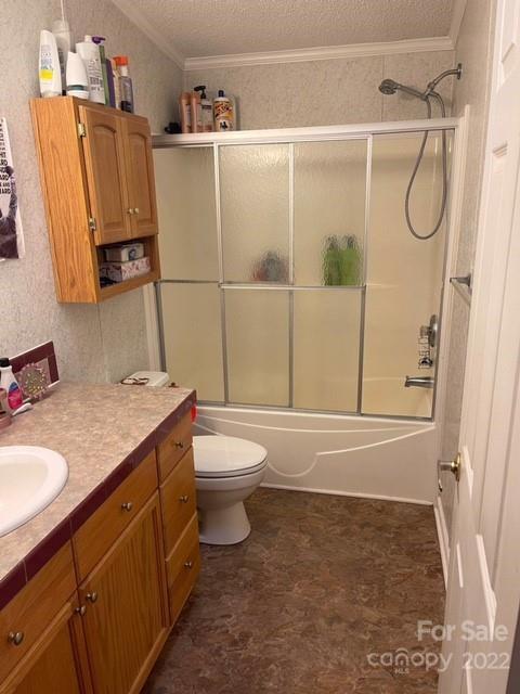 1825 Emanuel Church Road Rockwell, NC 28138 - Photo 10 of 21 a bathroom with a granite countertop sink toilet and shower