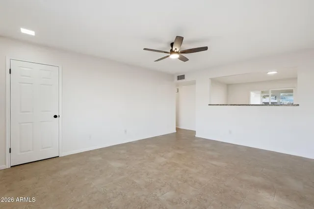 a view of an empty room