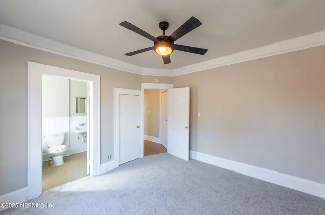 a view of living room with bathroom view