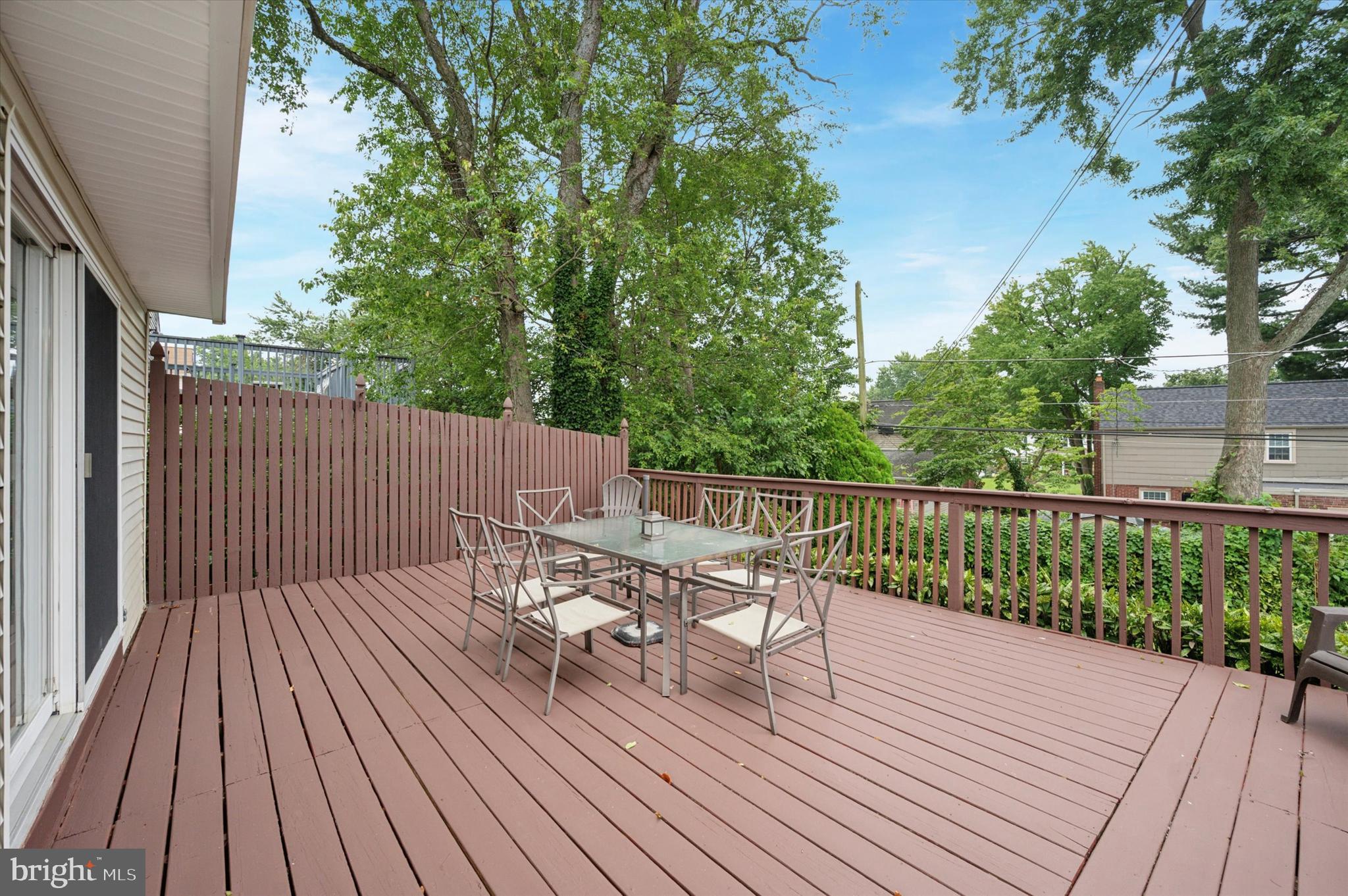 211 East Manoa Road Havertown, PA 19083 - Photo 15 of 29 a view of balcony with wooden floor and seating space