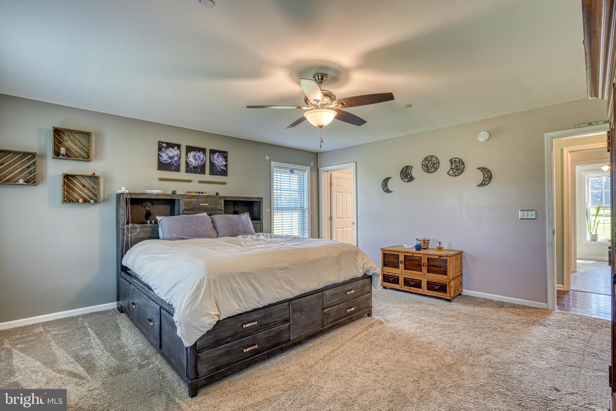 29862 Paddock Lane Easton, MD 21601 - Photo 37 of 83 a bedroom with bed and a chandelier